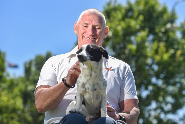 michael taylor with dog