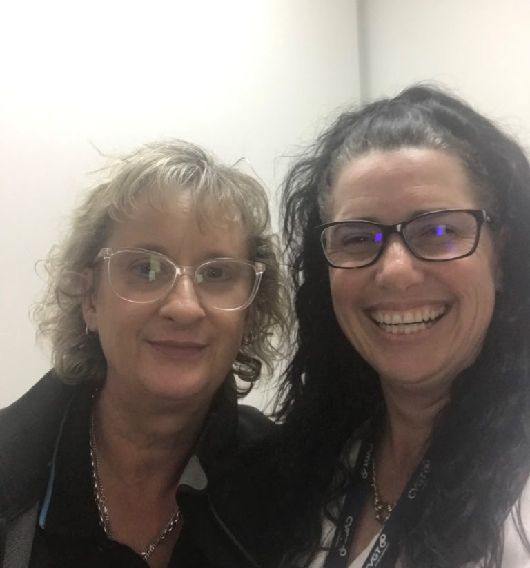 Chrissy (left) worked closely with our Ballarat branch manager Megan to find a new career.