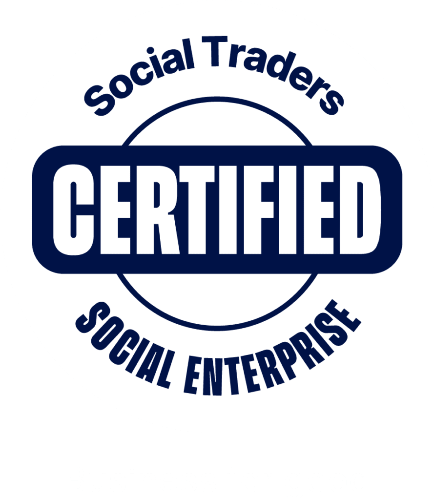 Official Social Traders certification logo for CVGT as a social enterprise