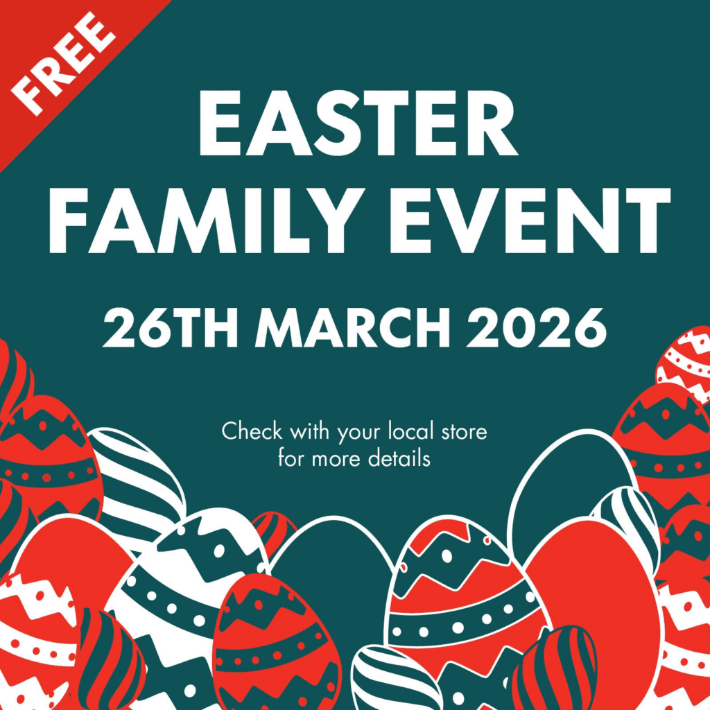 Bunnings Easter Family Event with colourful easter eggs