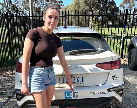 Shyann Receiving her license