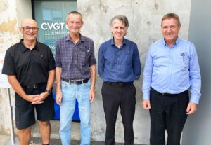 CVGT Employment Skills Mentor Con with participant Gary, Employment Consultant Damian, and Business Development Consultant Noel.