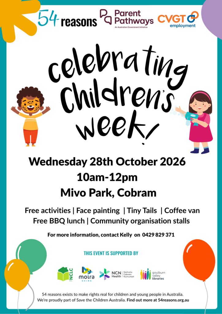 Cobram Childrens week flyer 2026 FINAL