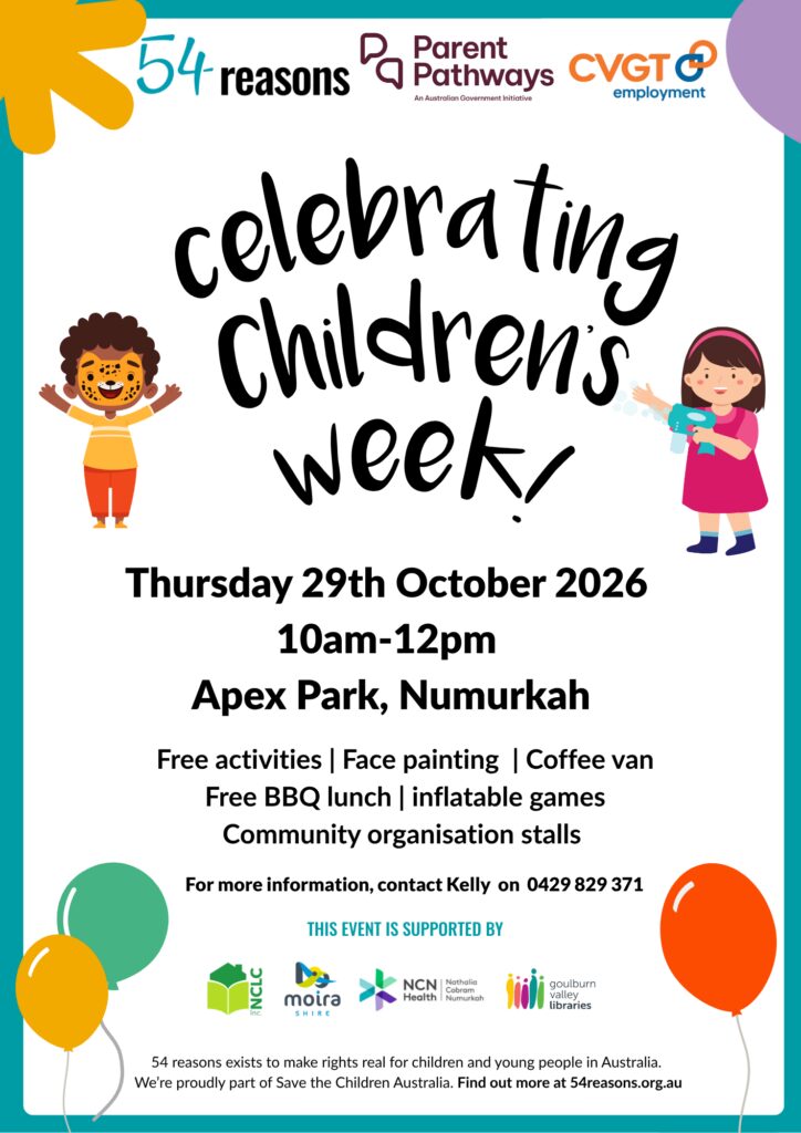 Numurkah Childrens week flyer 2026 FINAL